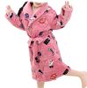 Thicken Soft Plush Lapel Bathrobes for Boys Girls Winter Bath Homewear, Bears