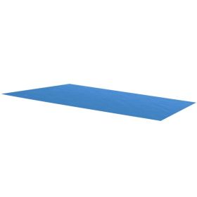 Pool Cover 102 x 63 inch PE Blue Rectangular