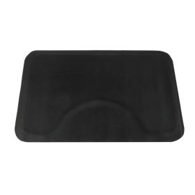 3â€²x 4.5â€²x 1/2" Beauty Salon Square Anti-fatigue Salon Mat (Square Outside And Round Inside) Black