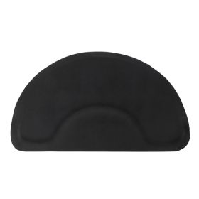 3â€²x 4.5â€²x 1/2" Beauty Salon Semicircle Anti-fatigue Salon Mat (Round Outside And Round Inside) Black