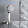 Brushed Nickle 10 Inches Shower with High Pressure Rain Shower Head and 5-Function Handheld Shower Head