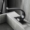 Deck Mounted Basin Single Handle Matte Black Bathroom Faucet RBF60005MBP