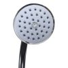 Garden Solar Shower Black 84.6" 2.1 gal