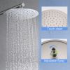 Brushed Nickle 10 Inches Shower with High Pressure Rain Shower Head and 5-Function Handheld Shower Head