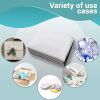 Massage Table Cover Blue Pack of 10 CPE Outdoor Mattress Cover Waterproof 82.6" x 35.4" x 7.8" Lash Bed Cover Protector for Salon SPA Tattoo Massage T