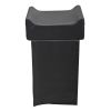 Barber Shop Child Booster Seat Cushion U-Shaped PVC Leather Seat Cushion Beauty Salon Spa Massage Equipment for Styling Chair, Black XH