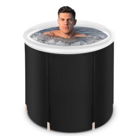 Recovery ice tub, Foldable Adult Bathtub, Outdoor Portable Cold Water Therapy tub, Fitness/Rehab ice tub for Athletes, Long-Lasting Insulated ice tub, (Color: As Picture)